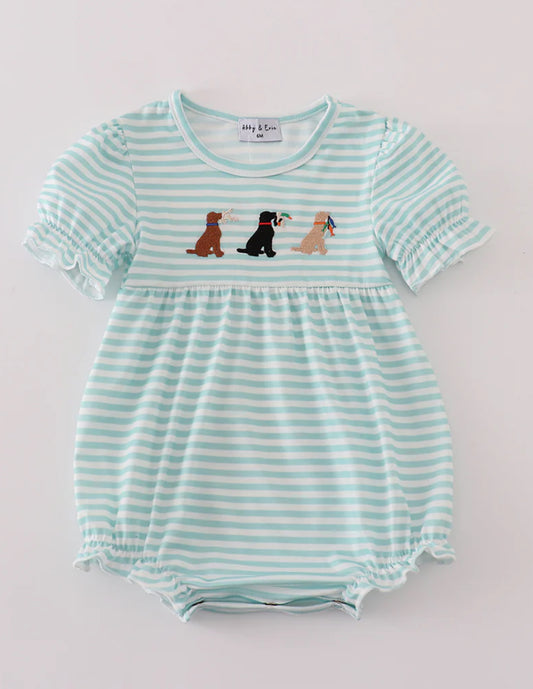 hunting dog little girls bubble PREORDER